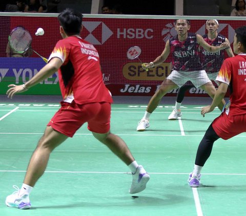 FOTO: Hasil Indonesia Open 2024: Leo/Daniel Singkirkan Fajar/Rian