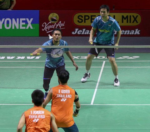 FOTO: Hasil Indonesia Open 2024: Taklukkan Ganda Thailand, The Daddies Lolos 16 Besar