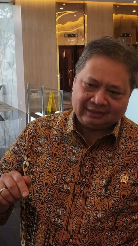 Menteri Koordinator Bidang Perekonomian Airlangga Hartarto, di kantor Kementerian Perekonomian, di Jakarta, Rabu (29/5/2024). Menko Airlangga bercerita mengenai tambahan PSN baru salah satunya BSD. (Tira/Liputan6.com)