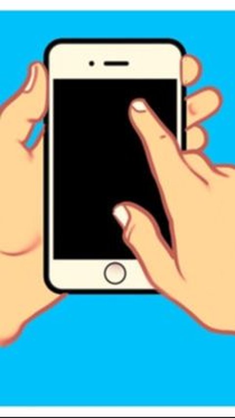 Ilustrasi Cara Pegang Hp (sumber:brightside)