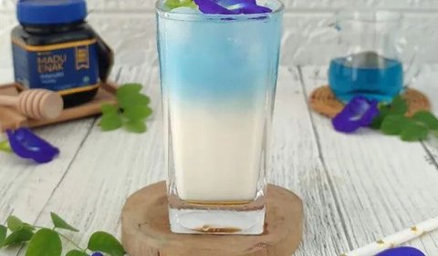 Resep Es Susu Bunga Telang