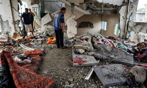 Kasur-Kasur Berlumurah Darah di Sekolah PBB di Gaza, Jet Tempur Israel Tewaskan 40 Warga Palestina