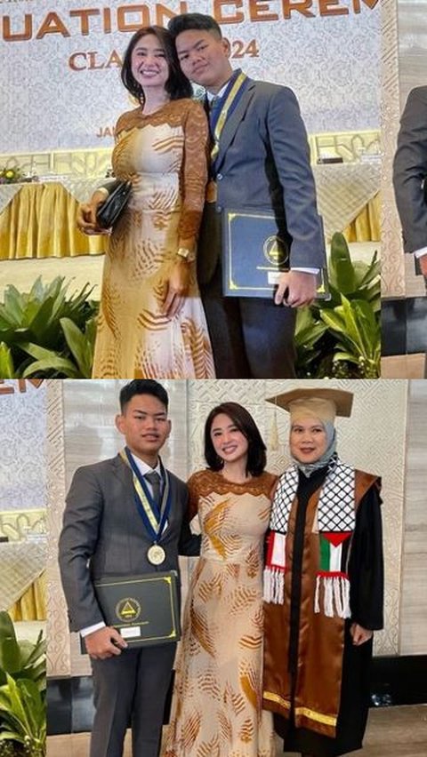 Bikin Bangga! Potret Wisuda Anak Dewi Perssik yang Lulus dengan Nilai Memuaskan<br>