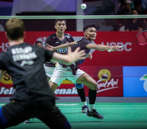 FOTO: Hasil Indonesia Open 2024: Bagas/Fikri Kalah Dramatis di Tangan Ganda Denmark