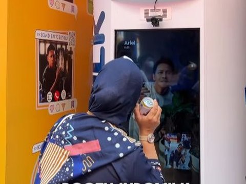 The excitement of Video Call with Ariel Noah at the Hidden Gem booth, Jakarta Fair 2024