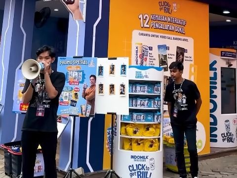 The excitement of Video Call with Ariel Noah at the Hidden Gem booth, Jakarta Fair 2024