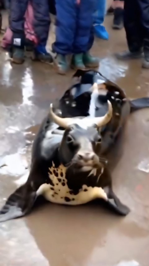 Viral! Video of Strange Creature with a Cow's Head and a Sea Lion's Body, Netizens: 'Don't Share it with the Family WhatsApp Group'