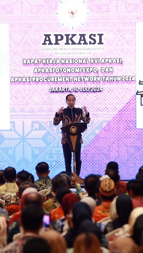 Resmi Buka Rakernas APKASI 2024, Jokowi Sampaikan Terima Kasih kepada Seluruh Bupati