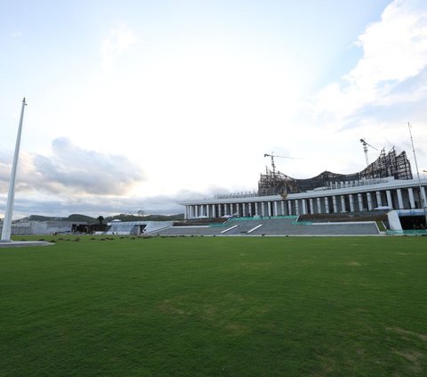 Portrait of the Ceremony Field in IKN, Ready to be Used for the 79th Indonesian Independence Day Celebration?