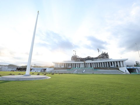 Portrait of the Ceremony Field in IKN, Ready to be Used for the 79th Indonesian Independence Day Celebration?