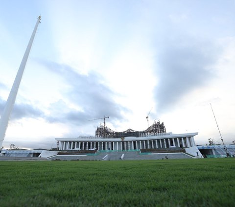 Portrait of the Ceremony Field in IKN, Ready to be Used for the 79th Indonesian Independence Day Celebration?