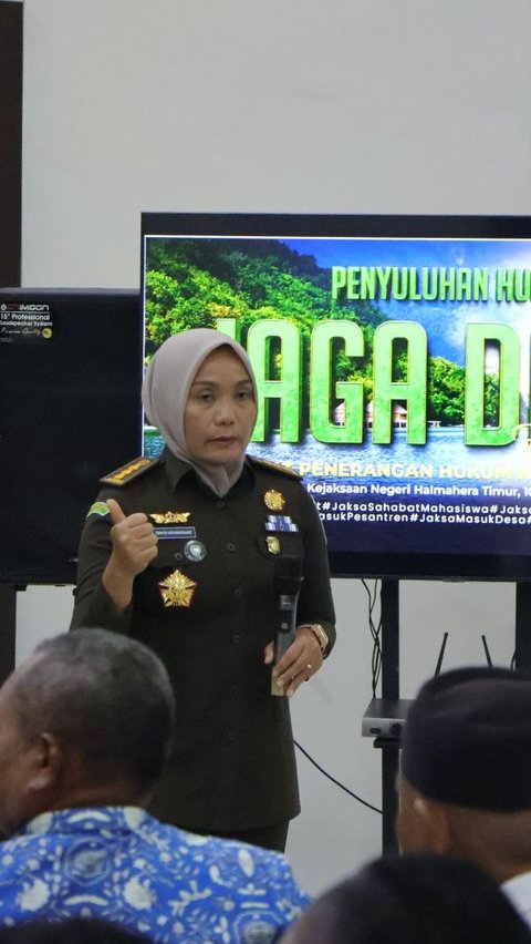 Puspenkum Kejaksaan Agung Melaksanakan Penyuluhan Hukum 'JAGA DESA' di Kabupaten Halmahera Timur