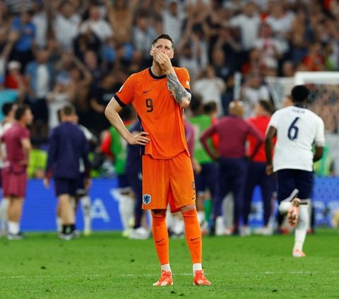 FOTO: Wajah-Wajah Sedih hingga Menangis Pemain Belanda Gagal Lolos Final Euro 2024