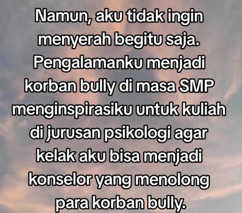 Wanita Ini Sempat Jadi Korban Bully saat SMP dan Kini Sukses Masuk Kuliah Psikologi di UGM, Kisahnya Tuai Simpati Warganet