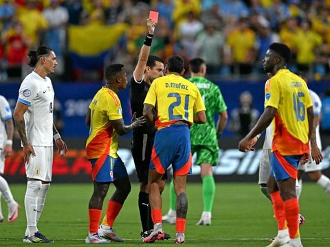 FOTO: Kolombia Siap Tantang Argentina di Final Copa America 2024, Ini Golnya yang Menjebol Gawang Uruguay