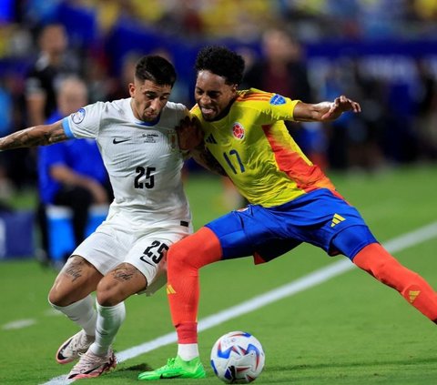 FOTO: Kolombia Siap Tantang Argentina di Final Copa America 2024, Ini Golnya yang Menjebol Gawang Uruguay