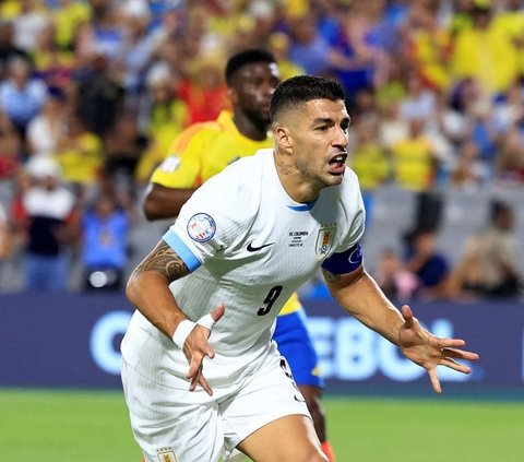 FOTO: Kolombia Siap Tantang Argentina di Final Copa America 2024, Ini Golnya yang Menjebol Gawang Uruguay