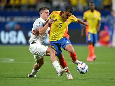 FOTO: Kolombia Siap Tantang Argentina di Final Copa America 2024, Ini Golnya yang Menjebol Gawang Uruguay