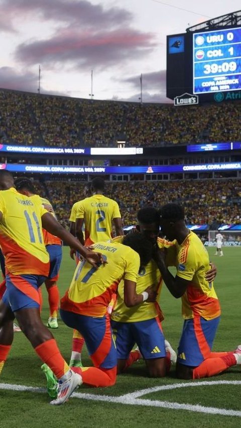 Dengan skor 1-0, Kolombia berhasil melaju ke final Copa America 2024 dan akan bertemu dengan Argentina. Foto: AFP<br>