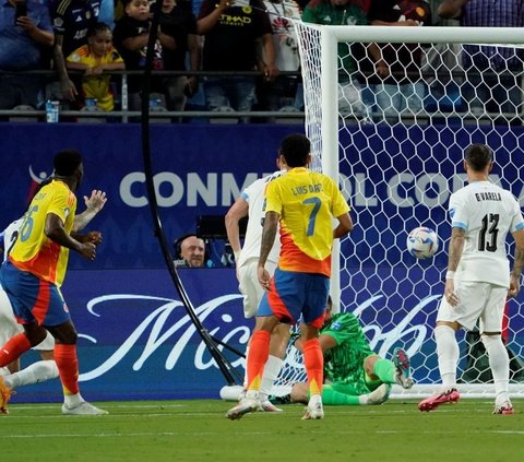 FOTO: Kolombia Siap Tantang Argentina di Final Copa America 2024, Ini Golnya yang Menjebol Gawang Uruguay