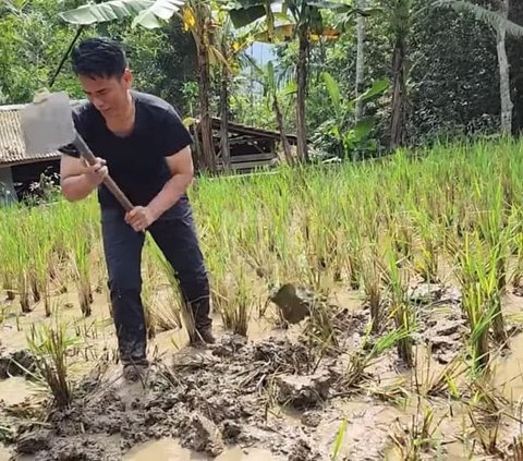 Usai Ngebajak Sawah, Ayah Lesti Kejora Bahagia Sang Istri Tercinta Antar Makanan 'Istriku Tersayang, Kade Gebis'