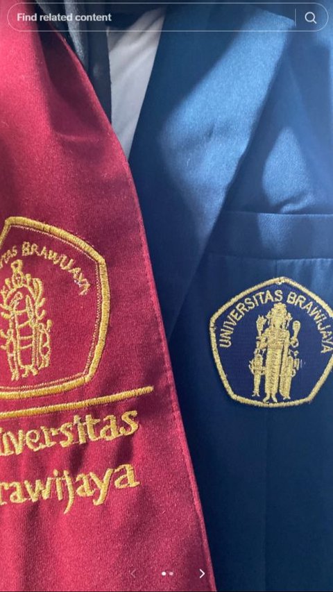 Portrait of the Brawijaya University Logo Embroidered on a Sash, Its Appearance is Hilarious