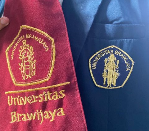 Portrait of Brawijaya University Logo Embroidered on Sash, Its Appearance Makes People Laugh