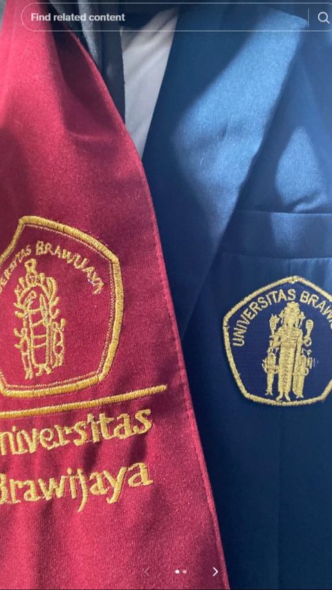 Portrait of Brawijaya University Logo Embroidered on Sash, Its Appearance Makes People Laugh