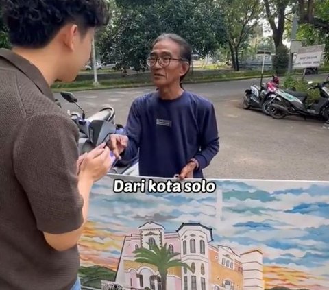 Momen Pelukis Asal Solo Berikan Lukisan untuk Willie Salim Ini Viral, Tuai Komentar Warganet