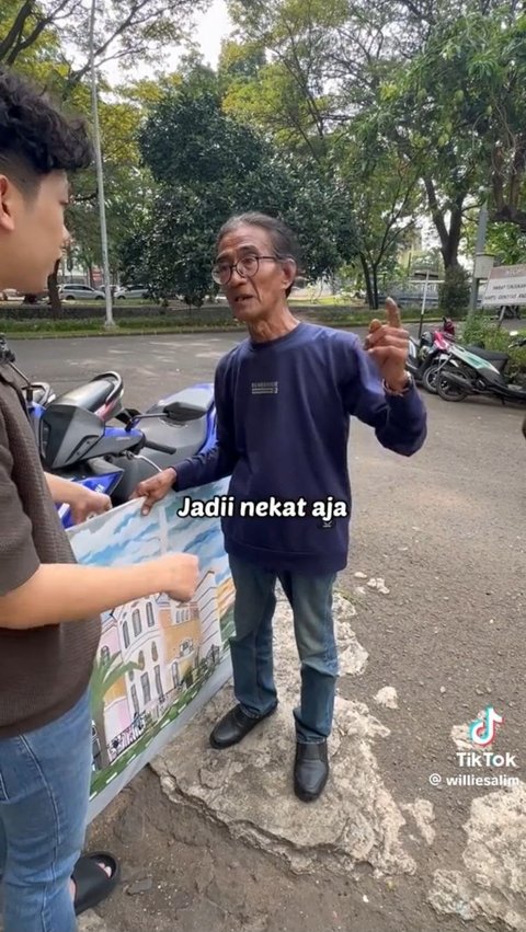 Momen Pelukis Asal Solo Berikan Lukisan untuk Willie Salim Ini Viral, Tuai Komentar Warganet