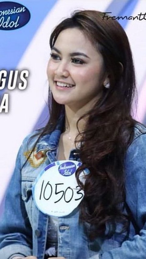 Like this is a portrait of Mahalini when she participated in Indonesia Idol in 2019.