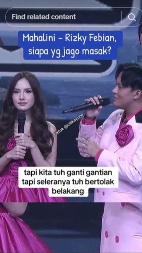 Penampilan terbaru Rizky Febian dan mahalini dalam konser 1 Dekade D'Academy Konser Paling Romantis Indosiar.<br>