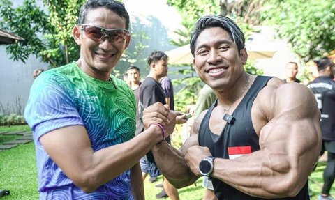 Badan Sandiaga Uno Tiba-tiba Berotot Setara Atlet Binaraga, Beri Tips Kocak Bentuk Otot Instan Tanpa Gym