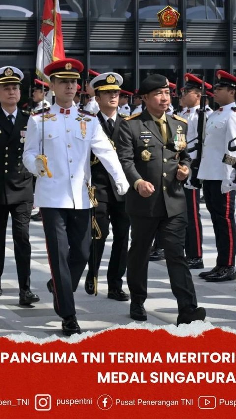 Selamat! Penghargaan untuk Panglima TNI Agus Subiyanto, Berhasil Perkuat Hubungan Pertahanan dengan SAF Dapat Medal Singapura