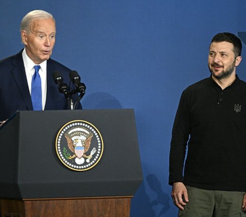 FOTO: Ekspresi Presiden Amerika Joe Biden Salah Sebut Nama Presiden Ukraina Jadi 'Putin'