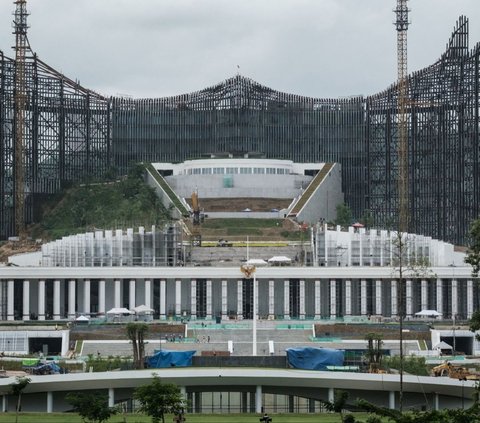 FOTO: Kondisi Terkini Pembangunan Istana Presiden di IKN Nusantara, Siapkah Digunakan Upacara HUT RI?