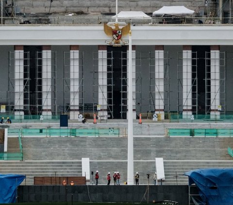 FOTO: Kondisi Terkini Pembangunan Istana Presiden di IKN Nusantara, Siapkah Digunakan Upacara HUT RI?