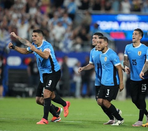 FOTO: Aksi Heroik Luis Suarez Bawa Uruguay Kandaskan Kanada dan Raih Juara 3 Copa America 2024