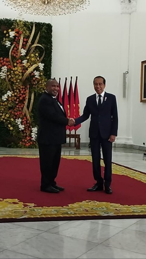 Jokowi Terima Kunjungan PM Papua Nugini di Istana Bogor