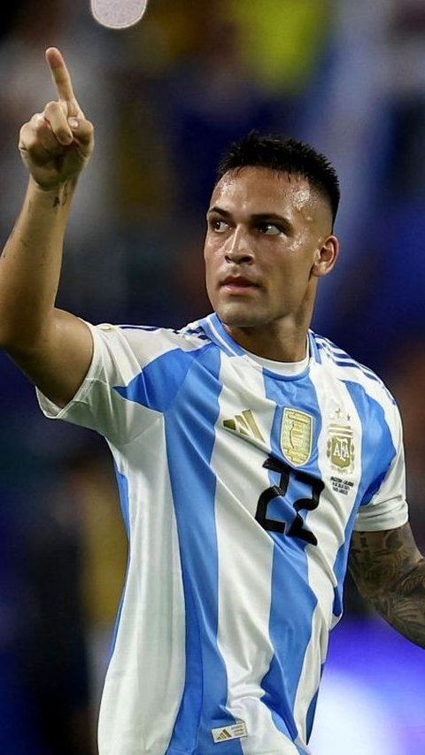 Gol kemenangan dicetak oleh Lautaro Martinez pada menit ke-112 di babak extra time. Foto: Reuters<br>