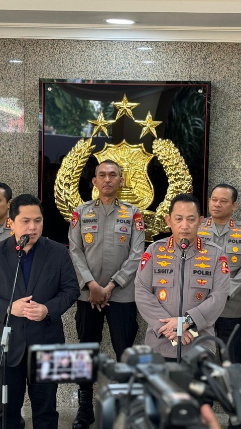 Ketum PSSI Erick Thohir Blak-blakan Depan Kapolri: FIFA Acungi Jempol Polisi!