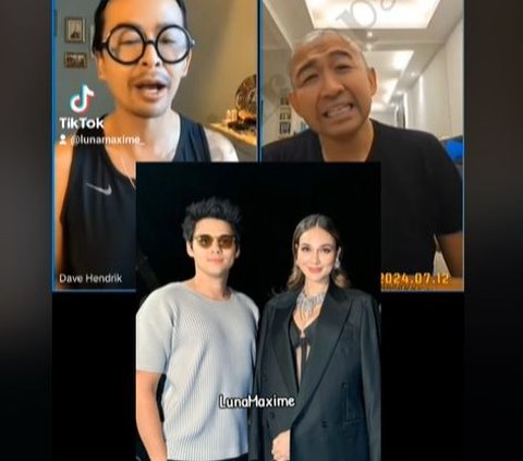 Dave Hendrik Sprays Luna Maya Because of Closing Ivan Gunawan's Luxury Dress with a Black Suit