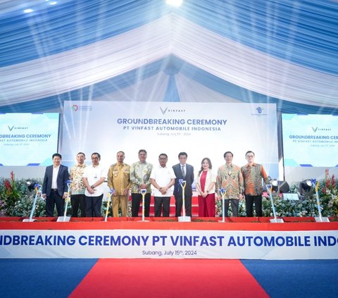 VinFast Resmikan Pembangunan Pabrik Perakitan Mobil Listrik di Subang