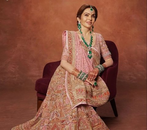 Becoming the Wife of the Richest Man in Asia, 8 Portraits of Nita Ambani at Her Son's Wedding, Her Appearance is Astonishing