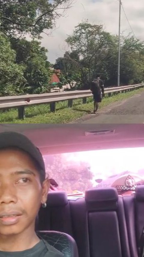 Temui Pria Muda Jalan di Tepi Tol, Aksi Polisi Beri Bantuan Tumpangan hingga Ajak Makan Bareng Ini Tuai Pujian<br>