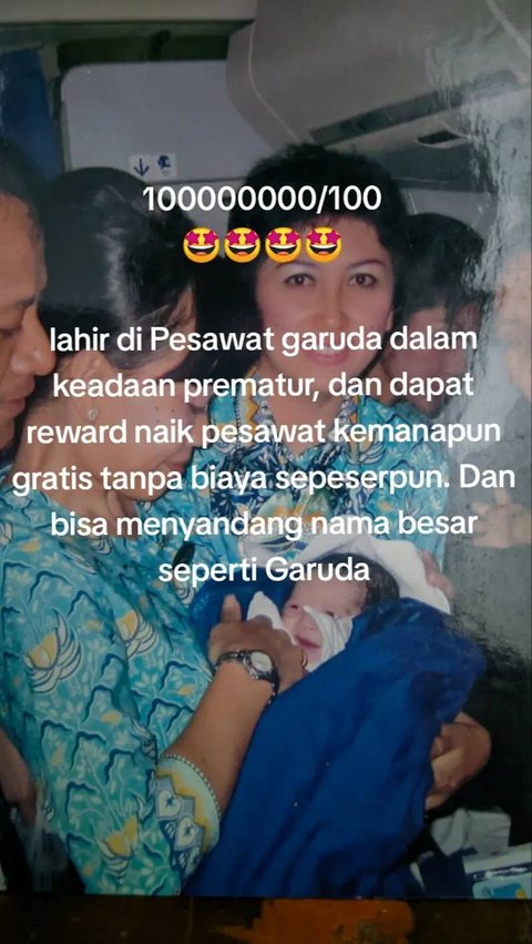 Lahir di Pesawat, Pria Ini Bagikan Reward yang Diterima Seumur Hidupnya 'Naik Pesawat Gratis & Nama'