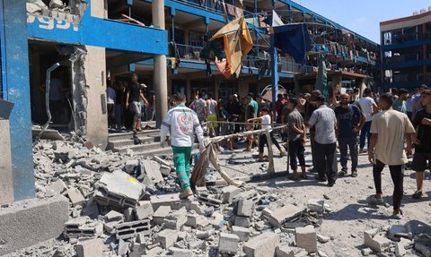 FOTO: Nestapa Anak-Anak Terluka Akibat Serangan Israel di Kamp Pengungsian Jalur Gaza, Ada yang Diperban Sekujur Tubuh