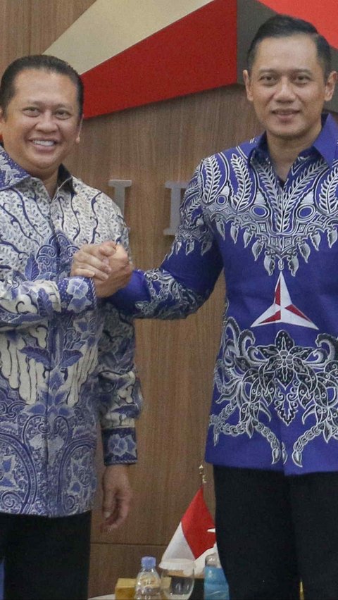 FOTO: Momen AHY Terima Kunjungan Ketua MPR di Markas Demokrat, Bahas Ongkos Politik Makin Mahal