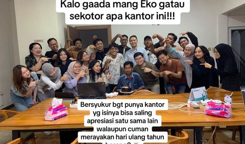 Viral Karyawan Beri Kejutan dan Rayakan Ulang Tahun OB di Kantor, Aksinya Tuai Pujian