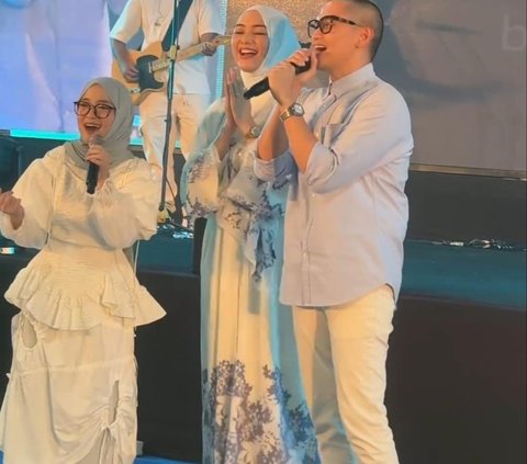 Potret Rezky Aditya Debut Jadi Penyanyi Langsung Duet Bareng Nissa Sabyan, Citra Kirana 'Kok Bisa Pede Banget'